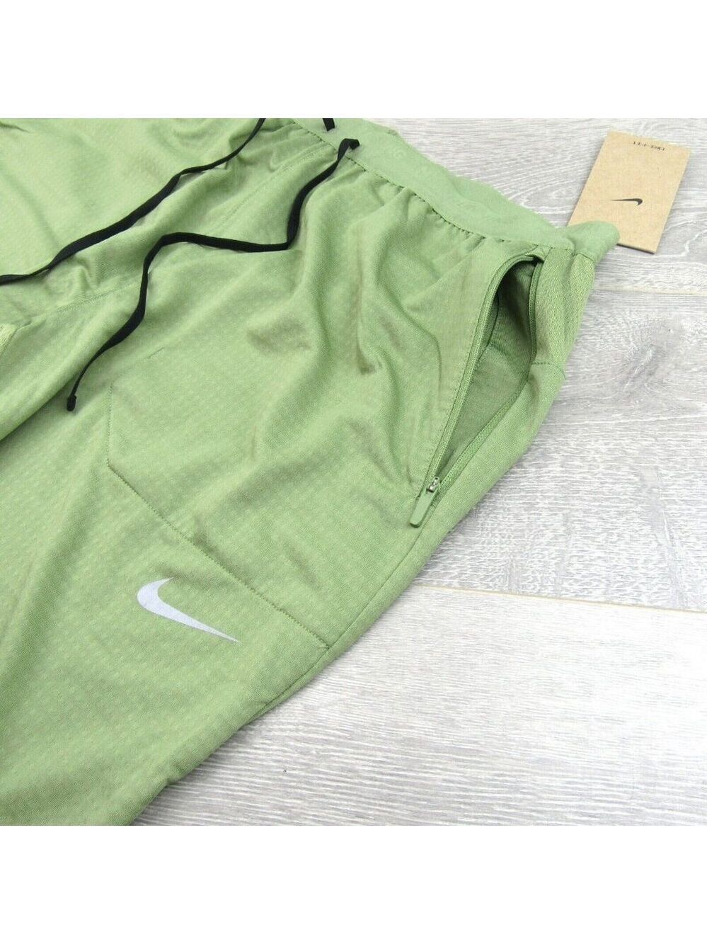 Nike Phenom Knit Running Gym Pants Men's Size Large Green NEW - Picture 4 of 13